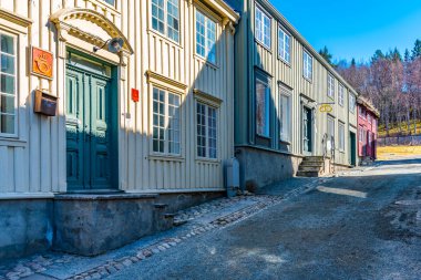 Trond 'un kentsel bölümünde tipik Norveç mimarisi