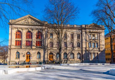 Trondheim, Norw 'da bir etkinlik yeri olarak kullanılan tuğladan mayonun görüntüsü