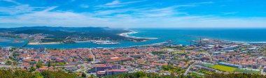 Portekiz 'de Viana do Castelo' nun hava görüntüsü
