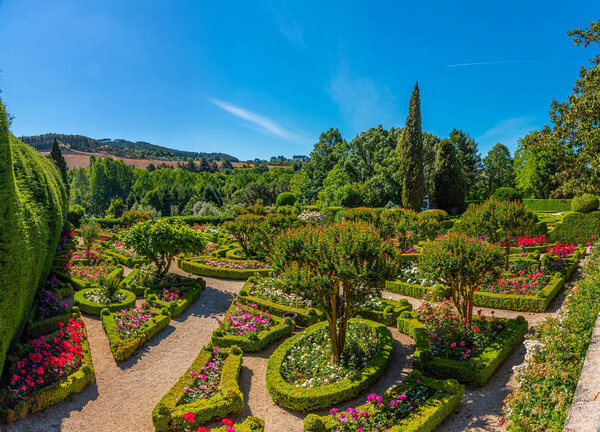 Gardens and Casa de Mateus estate in Portugal