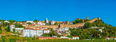 View of Obidos castle in Portugal clipart