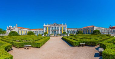 Lizbon, Portekiz 'deki Queluz Ulusal Sarayı manzarası