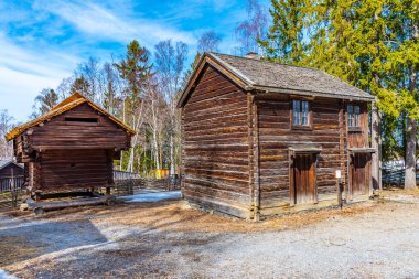 Jamtli açık hava müzesindeki kırsal mimari örnekleri 