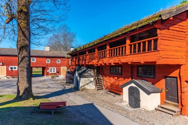 Wadkoping 'deki eski güzel ahşap evler O' nun tarihi çeyreğinde.