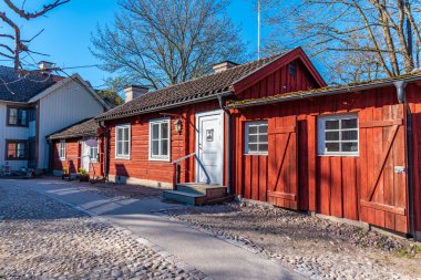 Wadkoping 'deki eski güzel ahşap evler O' nun tarihi çeyreğinde.