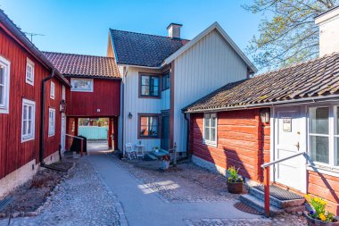 Wadkoping 'deki eski güzel ahşap evler O' nun tarihi çeyreğinde.