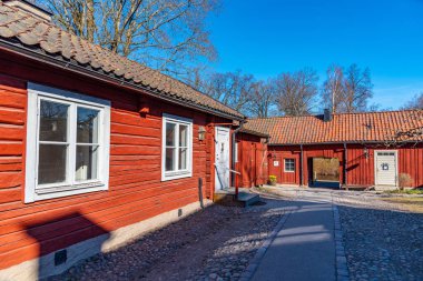 Wadkoping 'deki eski güzel ahşap evler O' nun tarihi çeyreğinde.