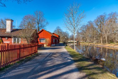 Wadkoping 'deki eski güzel ahşap evler O' nun tarihi çeyreğinde.