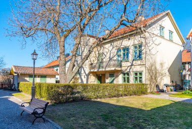 Wadkoping 'deki eski güzel ahşap evler O' nun tarihi çeyreğinde.