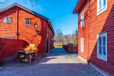 Wadkoping 'deki eski güzel ahşap evler O' nun tarihi çeyreğinde.