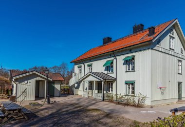 Wadkoping 'deki eski güzel ahşap evler O' nun tarihi çeyreğinde.