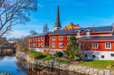 İsveç, Vasteras 'taki Gamla stan çeyrek ve katedrali