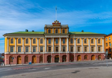 Stockholm, İsveç 'teki Arvfurstens Palats Sarayı manzarası