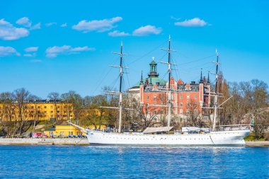 Stockholm, İsveç 'te bulunan yurt gemisi Af Chapman.