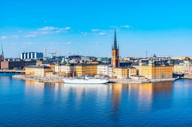 Stockholm 'den Gamla Stan İsveç' in Sodermalm adasından izlendi
