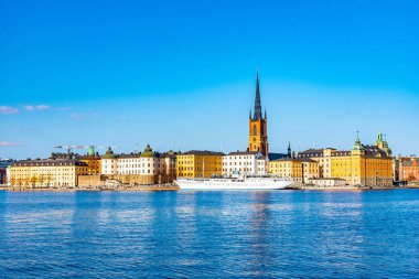 Stockholm 'den Gamla Stan İsveç' in Sodermalm adasından izlendi
