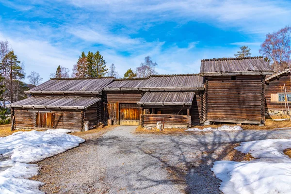 Examples of rural architecture in the Jamtli open-air museum in Ostersund, Sweden — Stock Photo, Image