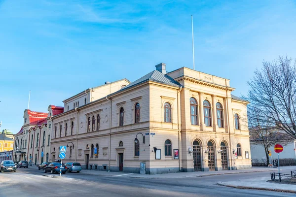 스웨덴의 선츠 발에 있는 옐로 극장의 전경 — 스톡 사진