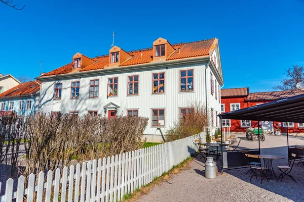 Wadkoping 'deki eski güzel ahşap evler O' nun tarihi çeyreğinde. — Stok fotoğraf