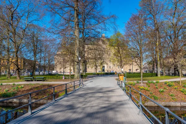 Blick auf die Burg Orebro, Schweden — Stockfoto