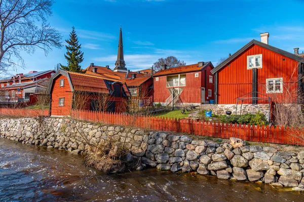 Gamla stan kvartal och katedral i Västerås, Sverige — Stockfoto