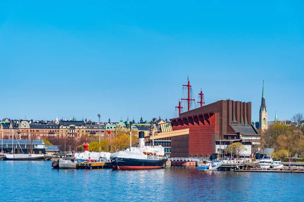 Uitzicht op de buitenkant van het Vasa museum in Stockholm, Zweden — Stockfoto