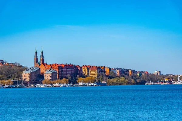 Nábřeží Soder Malastrand ve Stockholmu, Švédsko — Stock fotografie