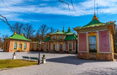 İsveç 'teki Drottningholm Sarayı' ndaki Çin Pavyonu.
