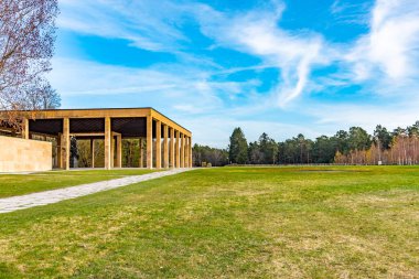 Stockho 'daki Unesco' ya kayıtlı Skogskyrkogarden 'ın manzarası.