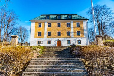 İsveç 'teki tokmak kalesinin manzarası