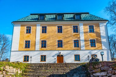 İsveç 'teki tokmak kalesinin manzarası