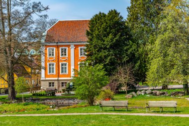 İsveç 'in Lund kentindeki Kulturen açık hava müzesindeki malikaneler