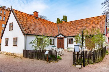 İsveç 'in Lund kentindeki Kulturen açık hava müzesindeki malikaneler