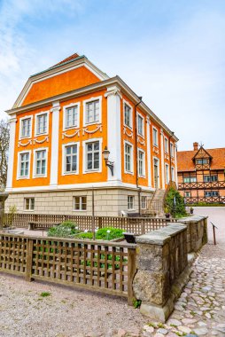 İsveç 'in Lund kentindeki Kulturen açık hava müzesindeki malikaneler