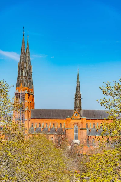 Blick auf die Kathedrale in Uppsala, Schweden — Stockfoto