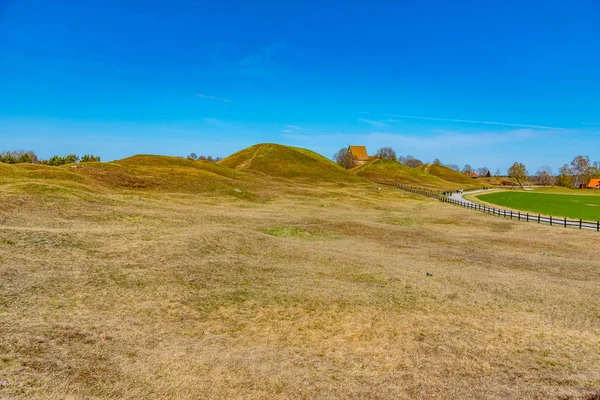 Begravningshögar i Gamla Uppsala — Stockfoto