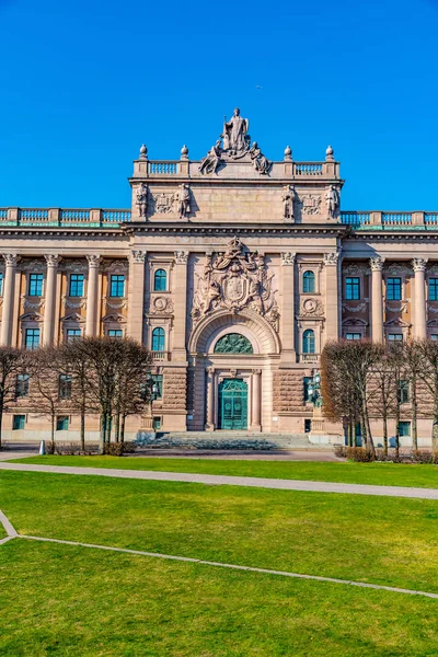 Riksdag - construção do parlamento sueco em Estocolmo — Fotografia de Stock