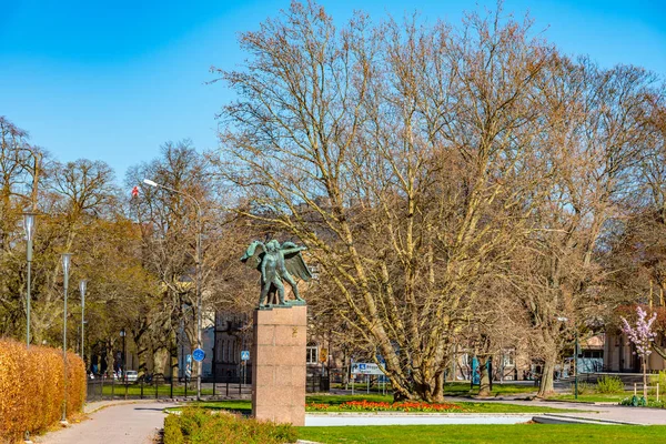 Blick auf einen Park in Schweden — Stockfoto