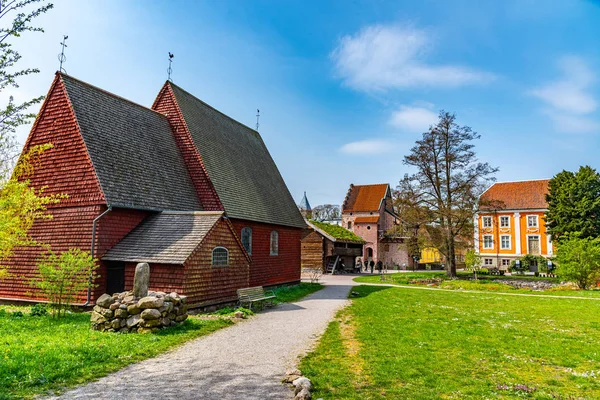 瑞典隆德Kulturen露天博物馆的农村住房 — 图库照片
