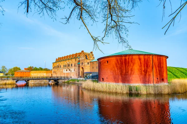 Uitzicht op kasteel Malmo in Zweden — Stockfoto