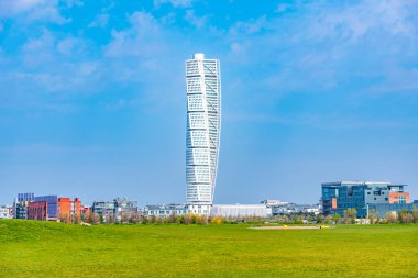 Malmö Gövde Dönüşü Gövdesi 'nin İsveç şehrinin manzarası