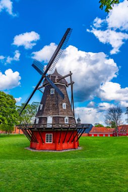 Danimarka, Kopenhag 'daki Kastellet kalesinin yel değirmeni.