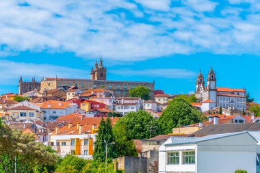 View of cityscape of Viseu, Portugal clipart