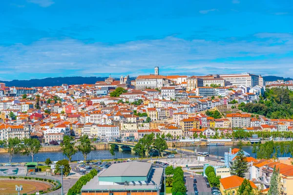 Santa Clara-a-Nova Manastırı 'ndan Coimbra' nın hava manzarası, Por — Stok fotoğraf