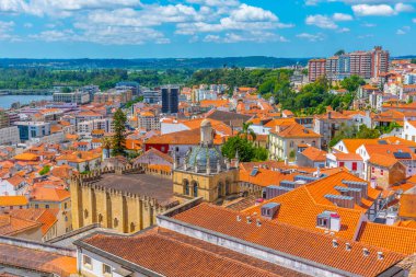 Portekiz 'deki Se velha Katedrali' nin havadan görünüşü
