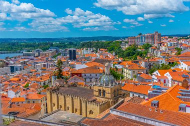 Portekiz 'deki Se velha Katedrali' nin havadan görünüşü