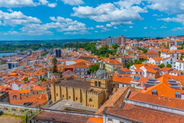 Portekiz 'deki Se velha Katedrali' nin havadan görünüşü