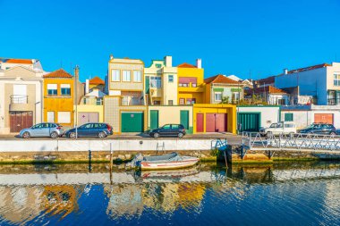 Portekiz, Aveiro 'da renkli bir kanal görüntüsü