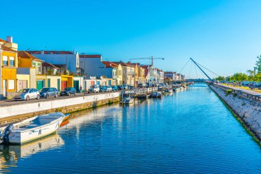 Portekiz, Aveiro 'da renkli bir kanal görüntüsü