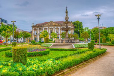 Portekiz, Braga 'daki Campo das Hortas parkının manzarası